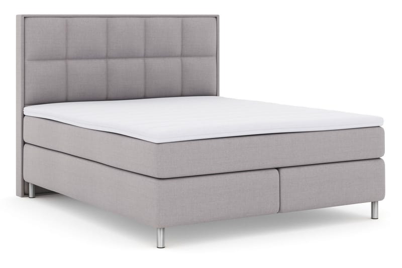 Select No 3 Komplett Sängpaket 160x200 Fast/Medium - Ljusgrå/Metall - Möbler - Säng - Kontinentalsäng