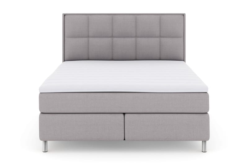 Select No 3 Komplett Sängpaket 160x200 Fast/Medium - Ljusgrå/Metall - Komplett sängpaket - Kontinentalsäng - Dubbelsäng