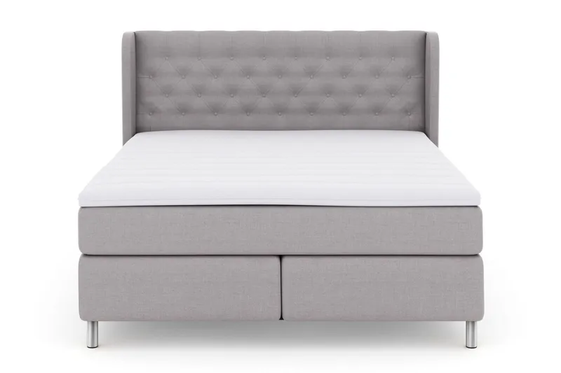 Select No 3 Komplett Sängpaket 160x200 Fast/Medium - Ljusgrå/Metall - Möbler - Säng - Kontinentalsäng
