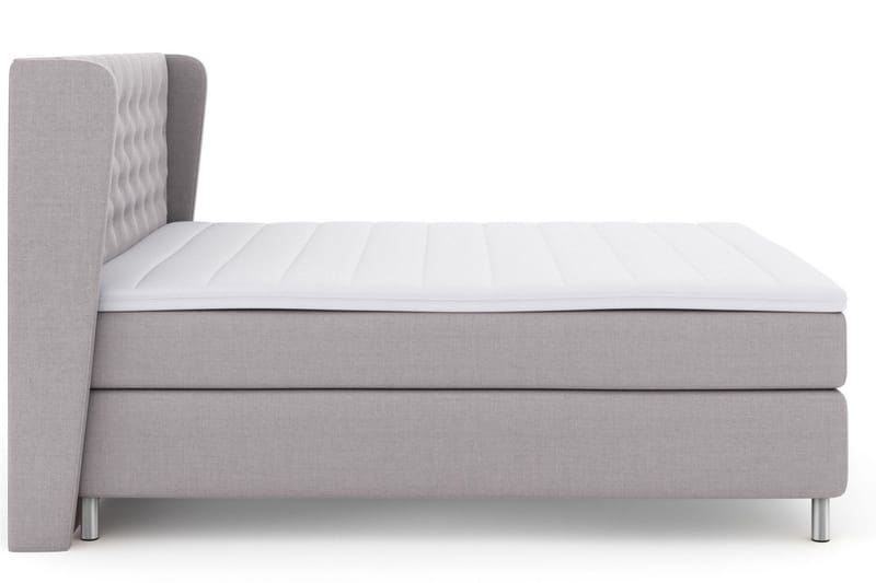 Select No 3 Komplett Sängpaket 160x200 Fast/Medium - Ljusgrå/Metall - Möbler - Säng - Kontinentalsäng