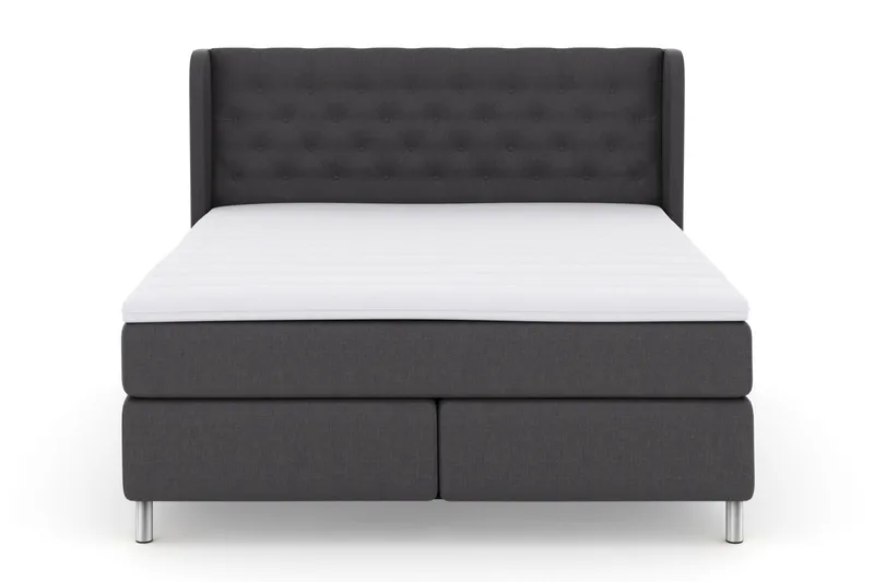 Select No 3 Komplett Sängpaket 160x200 Fast/Medium - Mörkgrå/Metall - Möbler - Säng - Kontinentalsäng