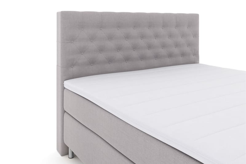 Select No 3 Komplett Sängpaket 160x200 Medium - Ljusgrå/Metall - Komplett sängpaket - Kontinentalsäng - Dubbelsäng