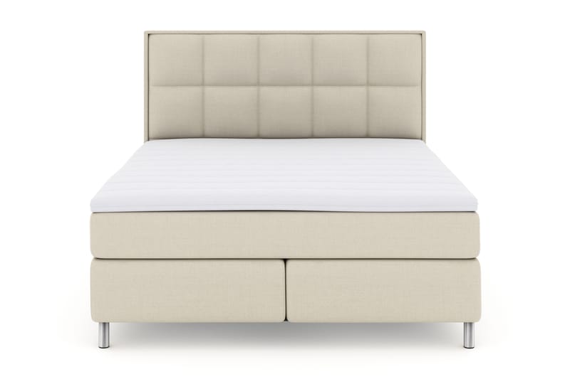 Select No 3 Komplett Sängpaket 180x200 Fast - Beige/Metall - Komplett sängpaket - Kontinentalsäng - Dubbelsäng