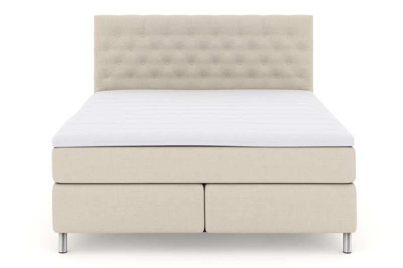 Select No 3 Komplett Sängpaket 180x200 Fast - Beige/Metall - Komplett sängpaket - Kontinentalsäng - Dubbelsäng