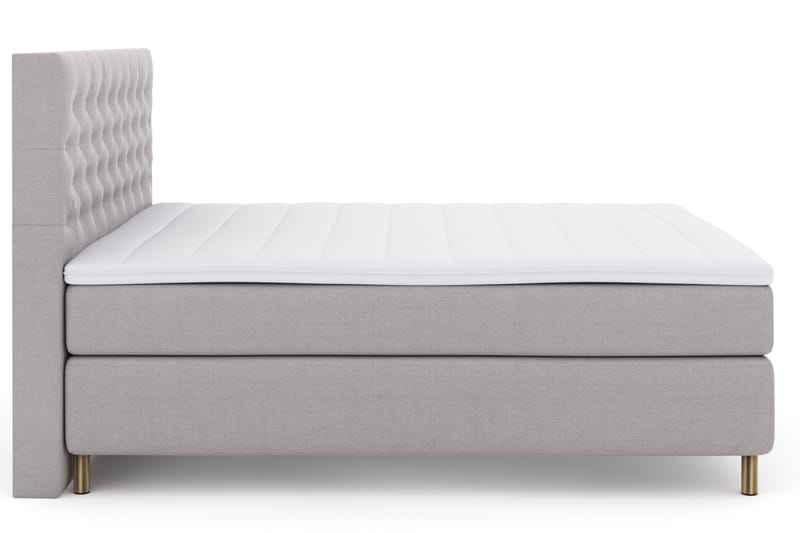 Select No 3 Komplett Sängpaket 180x200 Fast - Ljusgrå/Koppar - Möbler - Säng - Komplett sängpaket