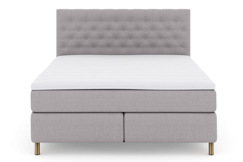 Select No 3 Komplett Sängpaket 180x200 Fast - Ljusgrå/Koppar - Möbler - Säng - Komplett sängpaket