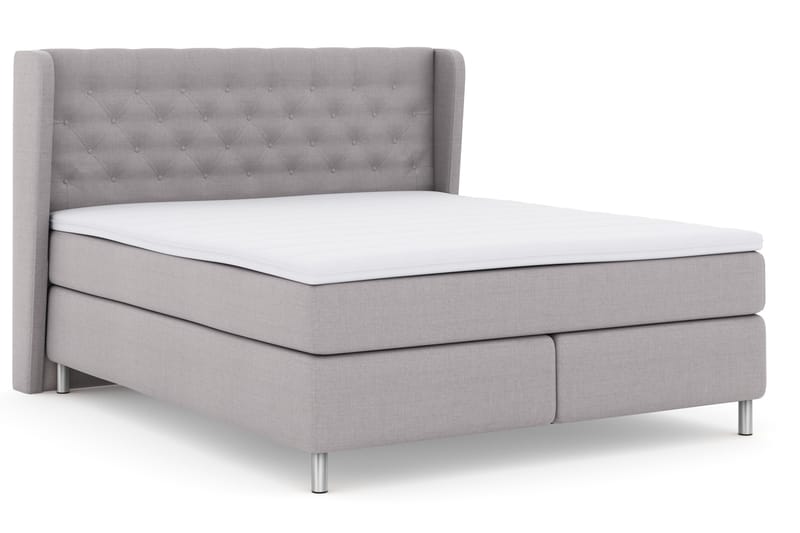 Select No 3 Komplett Sängpaket 180x200 Fast - Ljusgrå/Metall - Möbler - Säng - Komplett sängpaket