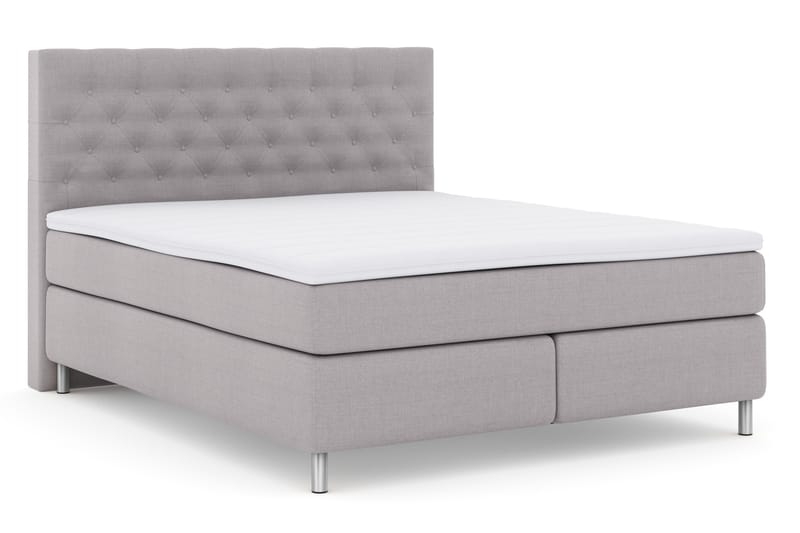 Select No 3 Komplett Sängpaket 180x200 Fast - Ljusgrå/Metall - Möbler - Säng - Komplett sängpaket