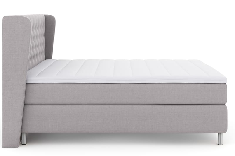 Select No 3 Komplett Sängpaket 180x200 Fast - Ljusgrå/Metall - Möbler - Säng - Komplett sängpaket