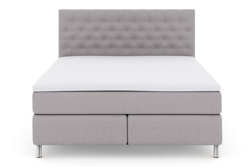 Select No 3 Komplett Sängpaket 180x200 Fast - Ljusgrå/Metall - Möbler - Säng - Komplett sängpaket