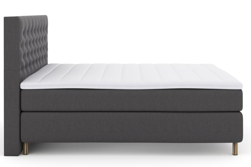Select No 3 Komplett Sängpaket 180x200 Fast - Mörkgrå/Koppar - Möbler - Säng - Komplett sängpaket
