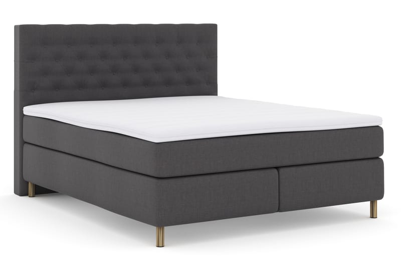 Select No 3 Komplett Sängpaket 180x200 Fast - Mörkgrå/Koppar - Möbler - Säng - Komplett sängpaket