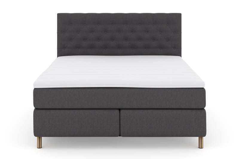 Select No 3 Komplett Sängpaket 180x200 Fast - Mörkgrå/Koppar - Möbler - Säng - Komplett sängpaket