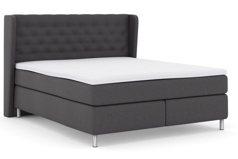 Select No 3 Komplett Sängpaket 180x200 Fast - Mörkgrå/Metall - Möbler - Säng - Komplett sängpaket