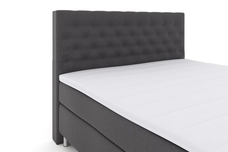 Select No 3 Komplett Sängpaket 180x200 Fast - Mörkgrå/Metall - Dubbelsäng - Komplett sängpaket - Kontinentalsäng