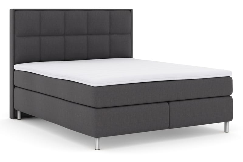 Select No 3 Komplett Sängpaket 180x200 Fast - Mörkgrå/Metall - Möbler - Säng - Komplett sängpaket