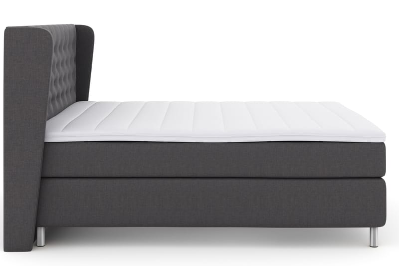 Select No 3 Komplett Sängpaket 180x200 Fast - Mörkgrå/Metall - Möbler - Säng - Komplett sängpaket