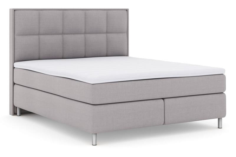 Select No 3 Komplett Sängpaket 180x200 Fast/Medium - Ljusgrå/Metall - Komplett sängpaket - Kontinentalsäng - Dubbelsäng