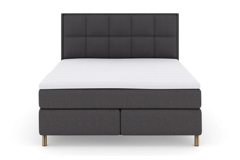 Select No 3 Komplett Sängpaket 180x200 Fast/Medium - Mörkgrå/Koppar - Möbler - Säng - Komplett sängpaket