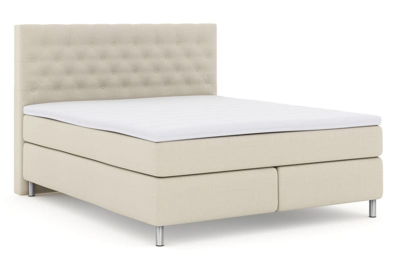 Select No 3 Komplett Sängpaket 180x200 Medium - Beige/Metall - Komplett sängpaket - Kontinentals�äng - Dubbelsäng