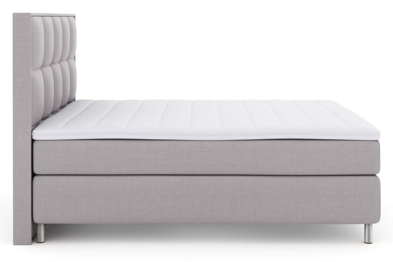 Select No 3 Komplett Sängpaket 180x200 Medium - Ljusgrå/Metall - Komplett sängpaket - Kontinentalsäng - Dubbelsäng