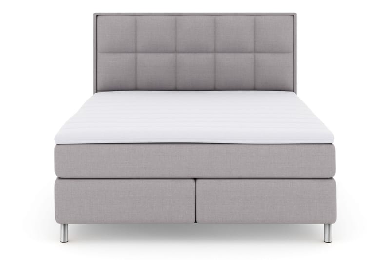 Select No 3 Komplett Sängpaket 180x200 Medium - Ljusgrå/Metall - Komplett sängpaket - Kontinentalsäng - Dubbelsäng