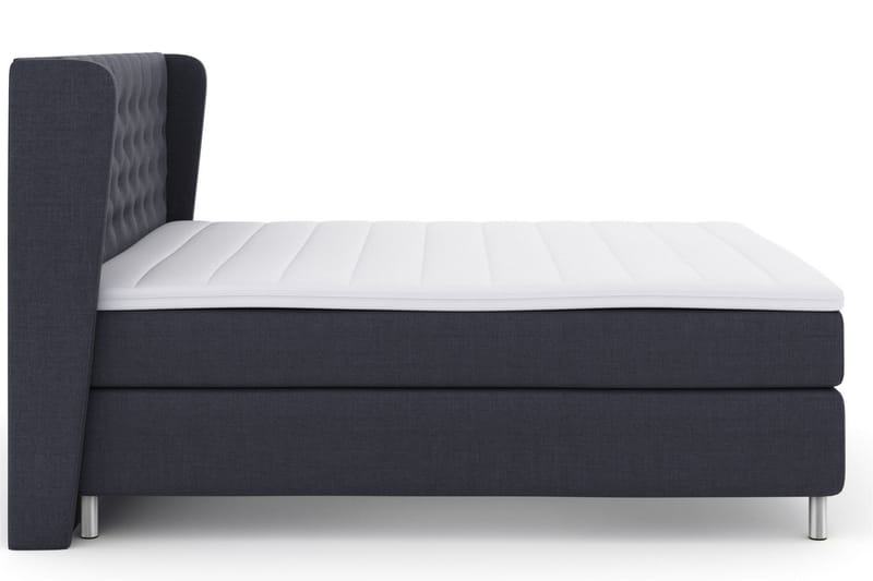Select No 3 Komplett Sängpaket 210x210 Fast - Blå/Metall - Komplett sängpaket - Kontinentalsäng - Dubbelsäng - Familjesäng
