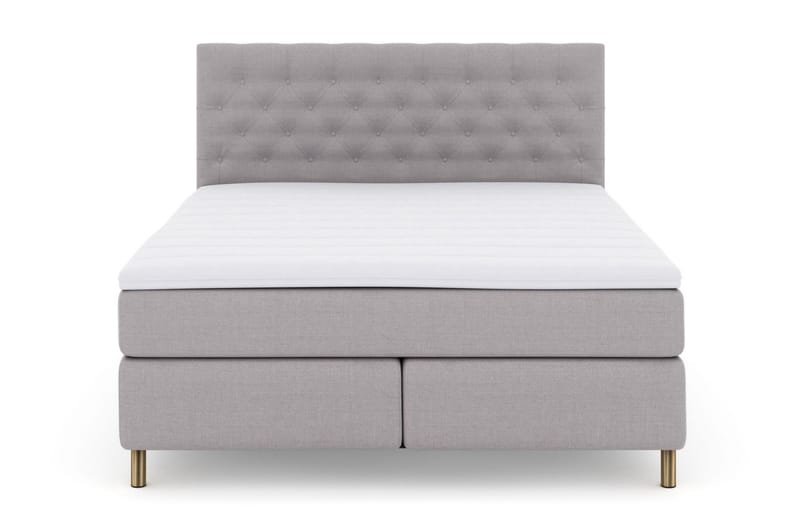 Select No 3 Komplett Sängpaket 210x210 Fast - Ljusgrå/Koppar - Möbler - Säng - Kontinentalsäng