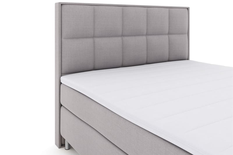 Select No 3 Komplett Sängpaket 210x210 Fast - Ljusgrå/Metall - Komplett sängpaket - Kontinentalsäng - Dubbelsäng - Familjesäng