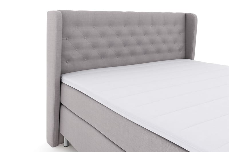Select No 3 Komplett Sängpaket 210x210 Fast - Ljusgrå/Metall - Möbler - Säng - Komplett sängpaket