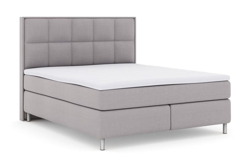 Select No 3 Komplett Sängpaket 210x210 Fast - Ljusgrå/Metall - Möbler - Säng - Komplett sängpaket