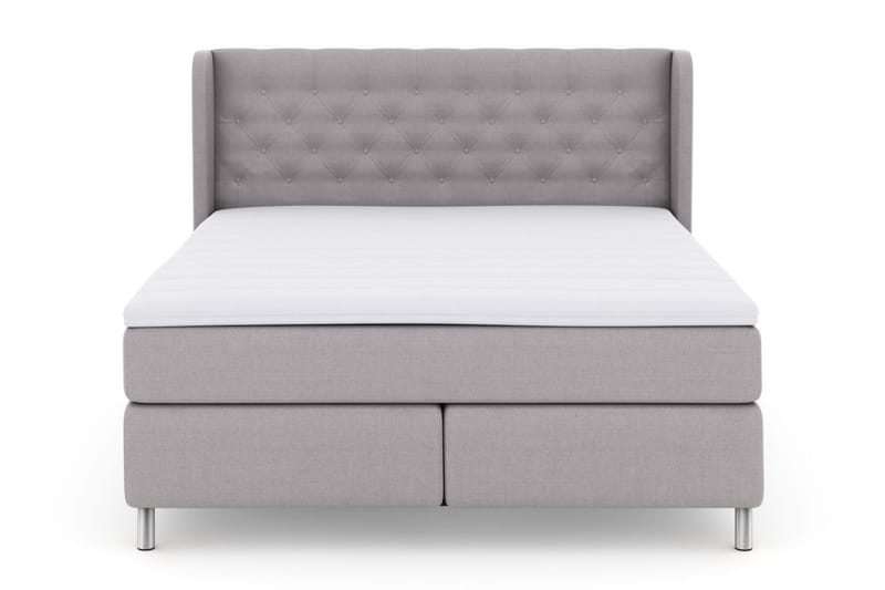 Select No 3 Komplett Sängpaket 210x210 Fast - Ljusgrå/Metall - Möbler - Säng - Komplett sängpaket