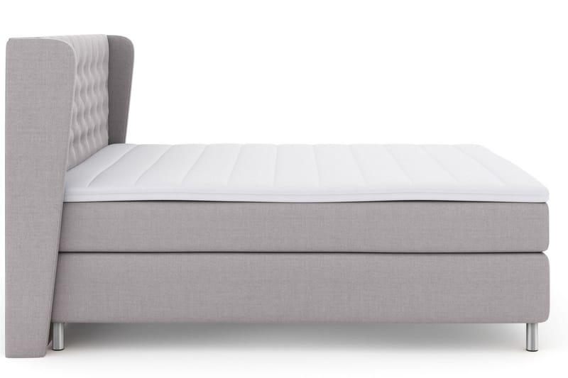 Select No 3 Komplett Sängpaket 210x210 Fast - Ljusgrå/Metall - Möbler - Säng - Komplett sängpaket