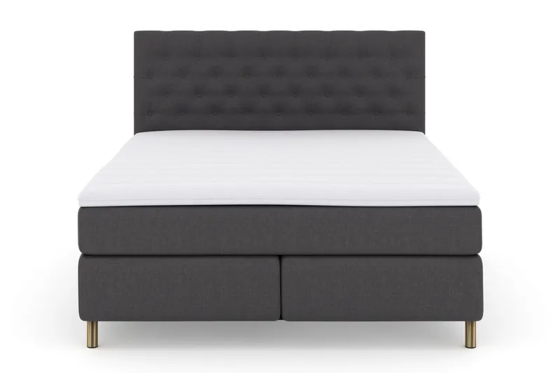 Select No 3 Komplett Sängpaket 210x210 Fast - Mörkgrå/Koppar - Möbler - Säng - Kontinentalsäng
