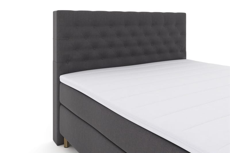 Select No 3 Komplett Sängpaket 210x210 Fast - Mörkgrå/Koppar - Möbler - Säng - Kontinentalsäng