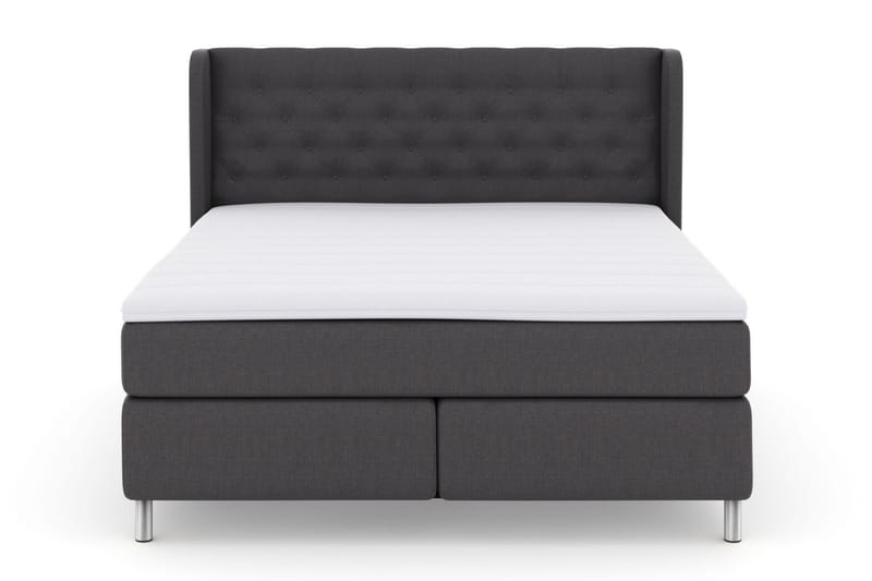 Select No 3 Komplett Sängpaket 210x210 Fast - Mörkgrå/Metall - Möbler - Säng - Komplett sängpaket