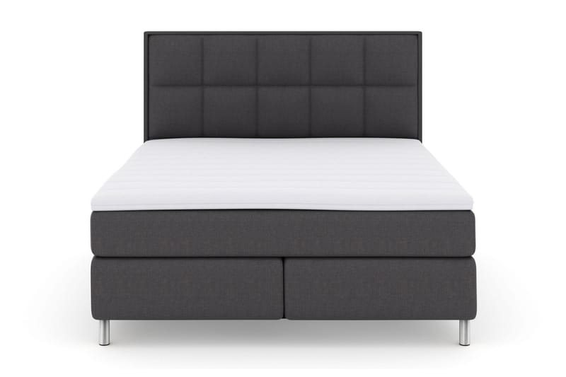 Select No 3 Komplett Sängpaket 210x210 Fast - Mörkgrå/Metall - Möbler - Säng - Komplett sängpaket