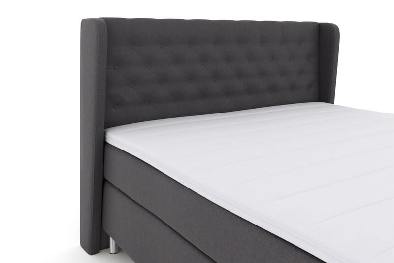 Select No 3 Komplett Sängpaket 210x210 Fast - Mörkgrå/Metall - Möbler - Säng - Komplett sängpaket
