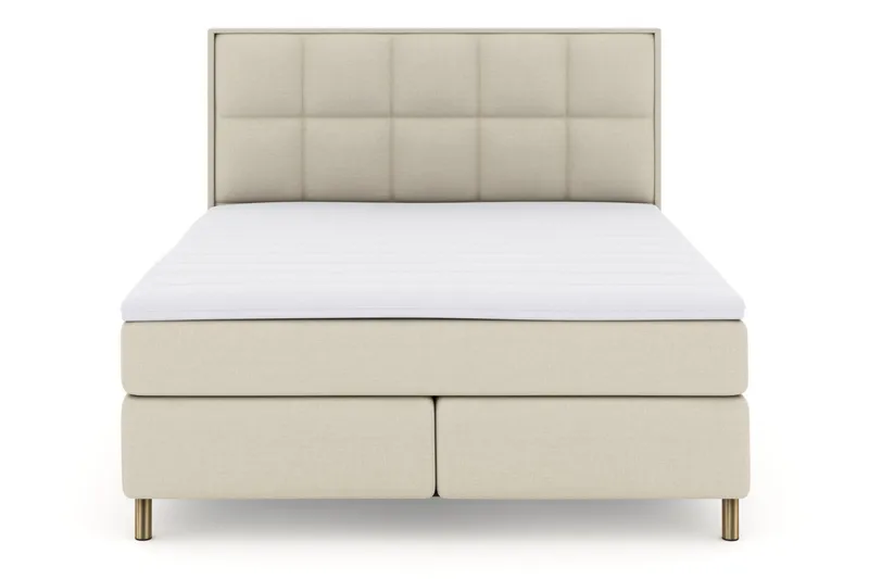 Select No 3 Komplett Sängpaket 210x210 Fast/Medium - Beige/Koppar - Möbler - Säng - Kontinentalsäng
