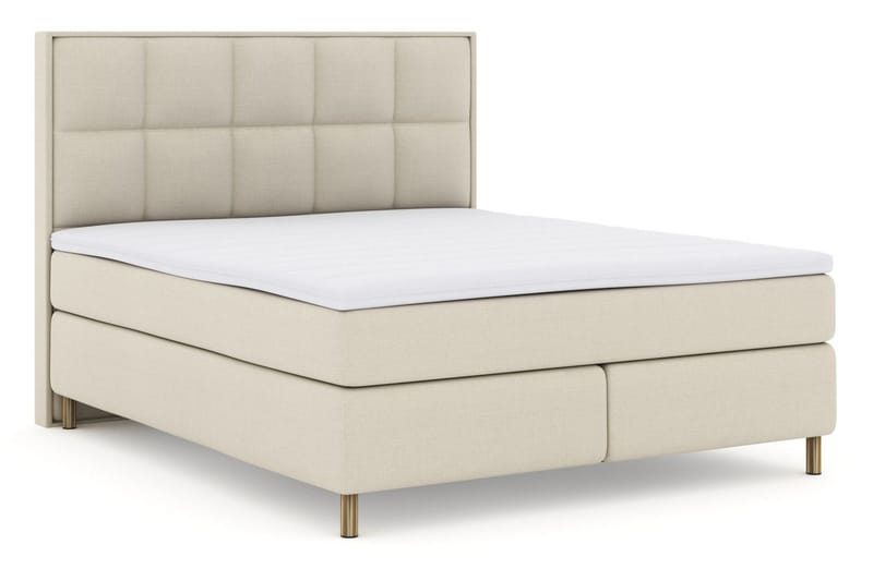 Select No 3 Komplett Sängpaket 210x210 Fast/Medium - Beige/Koppar - Möbler - Säng - Kontinentalsäng