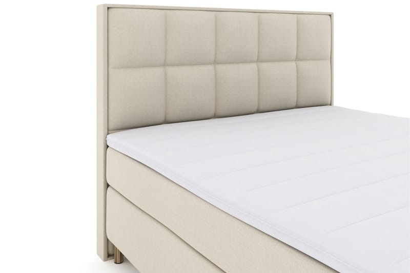Select No 3 Komplett Sängpaket 210x210 Fast/Medium - Beige/Koppar - Möbler - Säng - Komplett sängpaket
