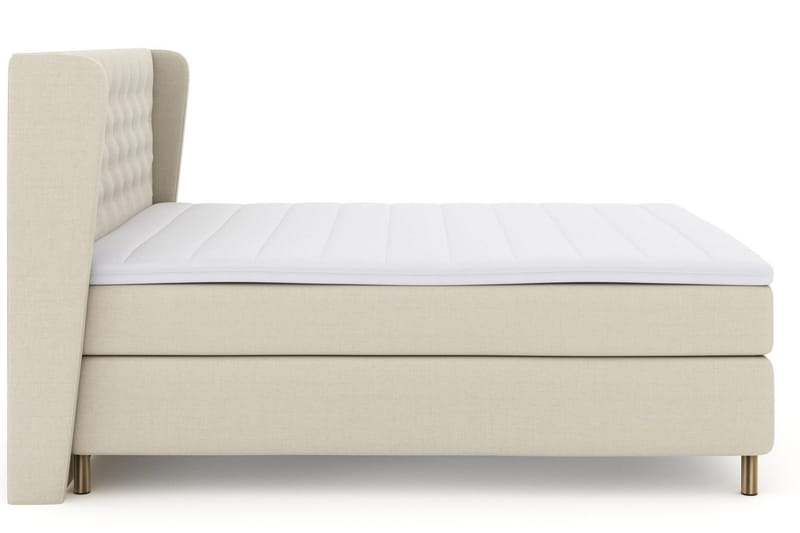 Select No 3 Komplett Sängpaket 210x210 Fast/Medium - Beige/Koppar - Möbler - Säng - Kontinentalsäng