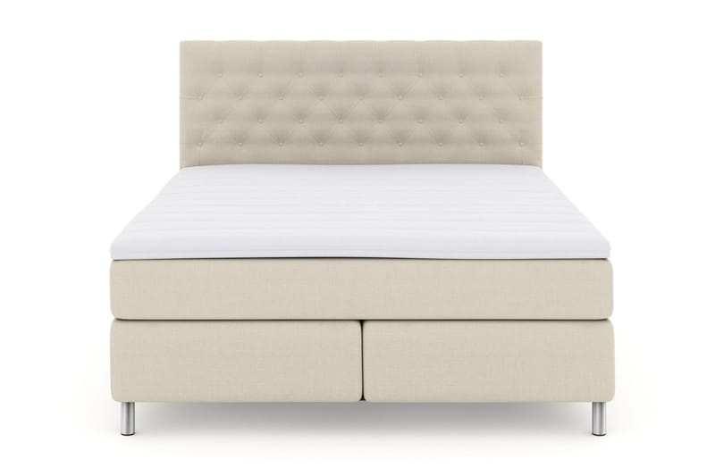 Select No 3 Komplett Sängpaket 210x210 Fast/Medium - Beige/Metall - Möbler - Säng - Kontinentalsäng