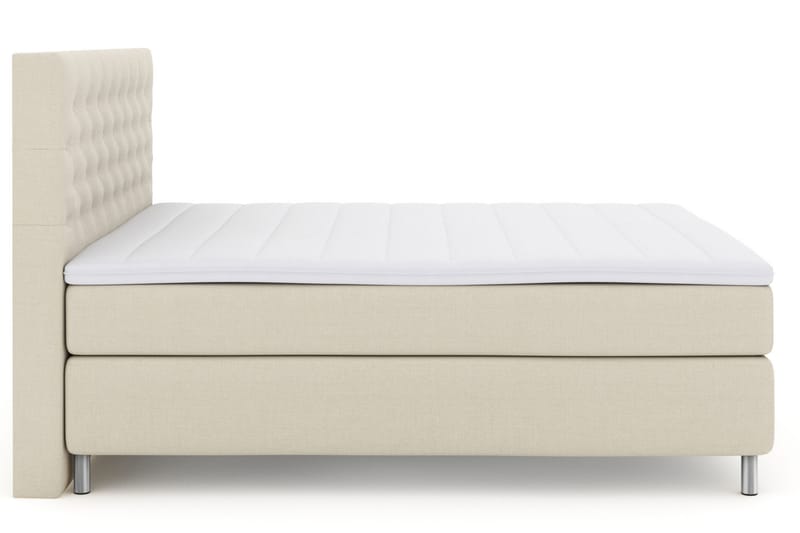 Select No 3 Komplett Sängpaket 210x210 Fast/Medium - Beige/Metall - Komplett sängpaket - Kontinentalsäng - Dubbelsäng - Familjesäng