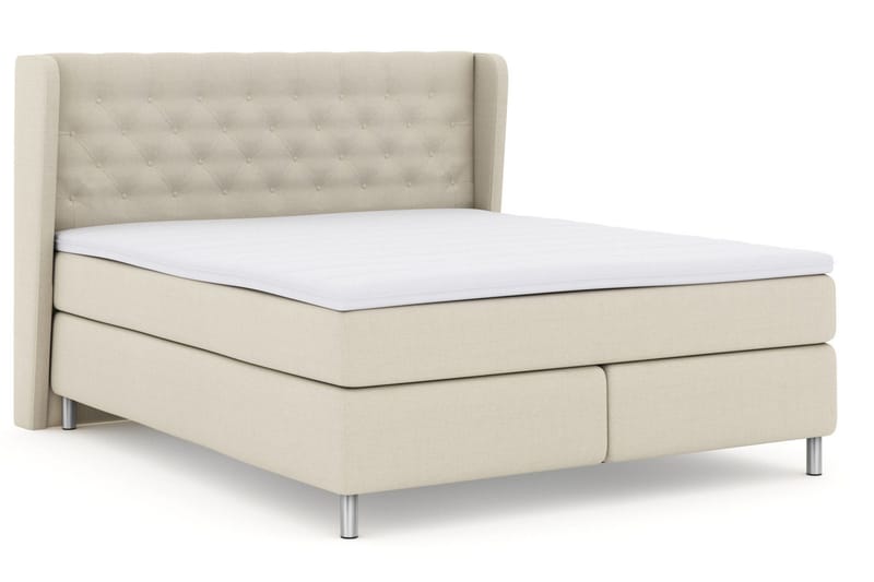 Select No 3 Komplett Sängpaket 210x210 Fast/Medium - Beige/Metall - Möbler - Säng - Kontinentalsäng