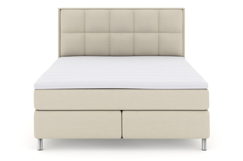 Select No 3 Komplett Sängpaket 210x210 Fast/Medium - Beige/Metall - Möbler - Säng - Kontinentalsäng