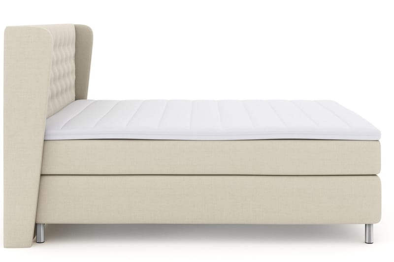 Select No 3 Komplett Sängpaket 210x210 Fast/Medium - Beige/Metall - Möbler - Säng - Kontinentalsäng
