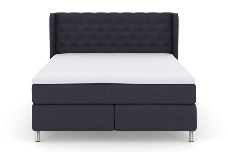 Select No 3 Komplett Sängpaket 210x210 Fast/Medium - Blå/Metall - Komplett sängpaket - Kontinentalsäng - Dubbelsäng - Familjesäng