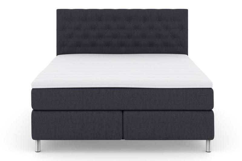 Select No 3 Komplett Sängpaket 210x210 Fast/Medium, Blå/Metall