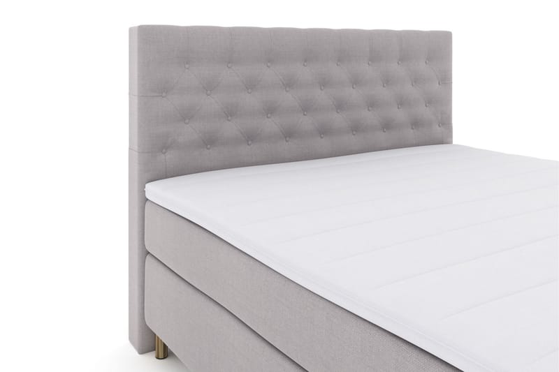 Select No 3 Komplett Sängpaket 210x210 Fast/Medium - Ljusgrå/Koppar - Möbler - Säng - Komplett sängpaket